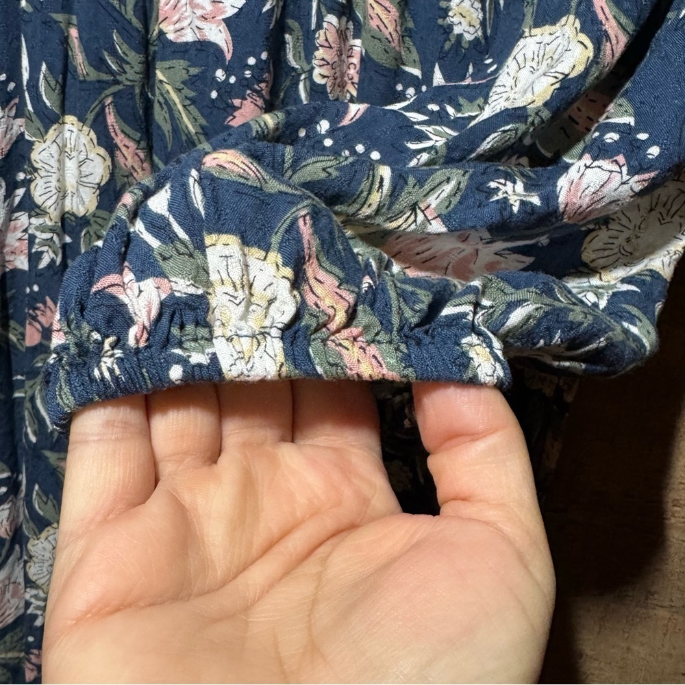 Anthropologie dRA Los Angeles Floral Boho Midi Dress Medium Cottagecore Prairie - Picture 5 of 10